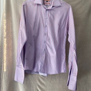 Pink Thomas Pink slim Fit buttons down long sleeves shirt